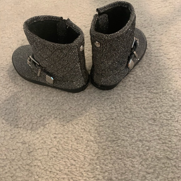 Stuart Weitzman girls black and silver booties ! - Picture 4 of 6